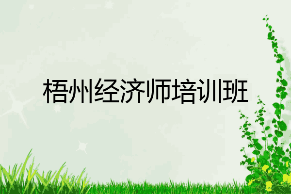 梧州经济师培训班
