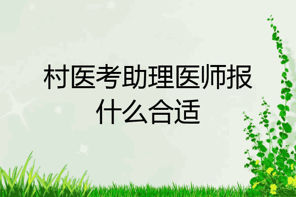村医考助理医师报什么合适