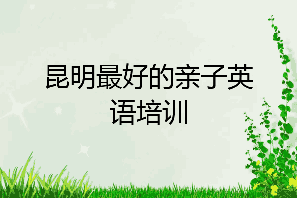 昆明最好的亲子英语培训