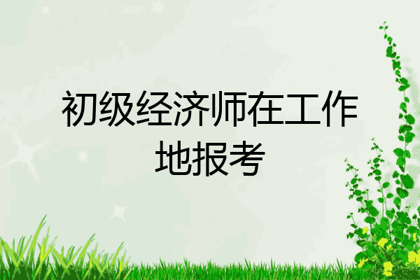 初级经济师在工作地报考