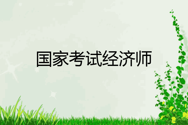 国家考试经济师
