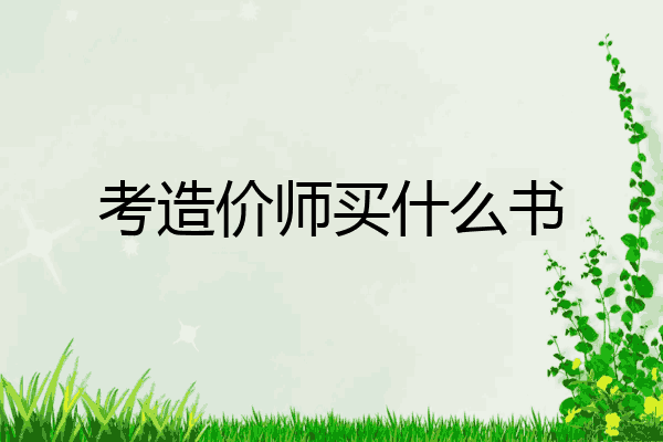 考造价师买什么书