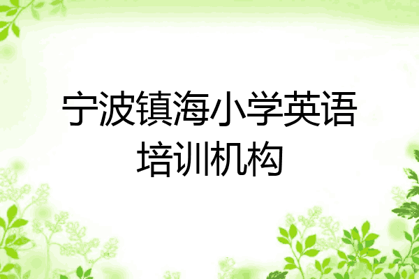 宁波镇海小学英语培训机构