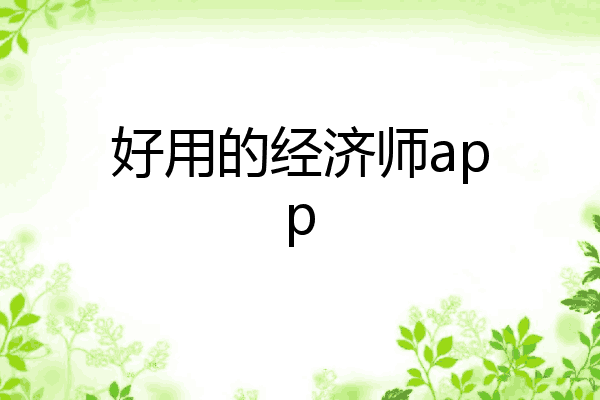 好用的经济师app