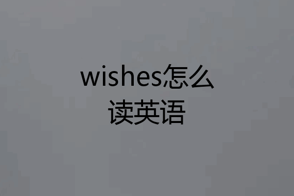 wishes怎么读英语