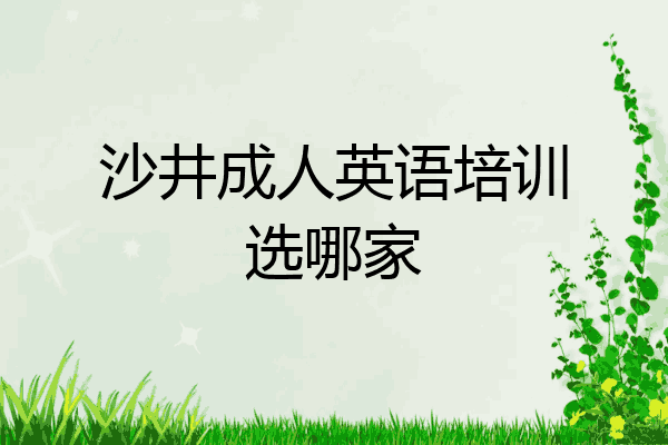 沙井成人英语培训选哪家