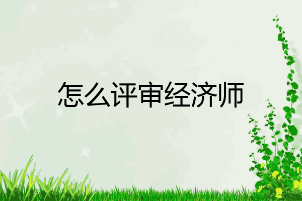 怎么评审经济师