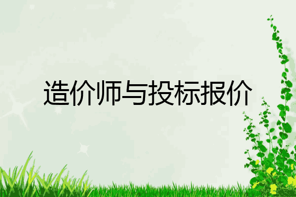 造价师与投标报价