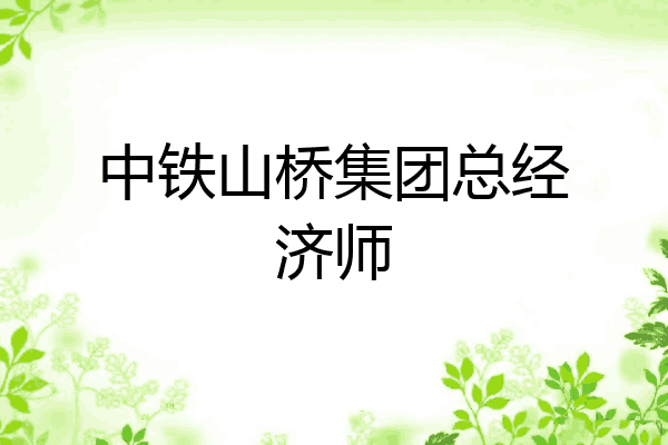 中铁山桥集团总经济师
