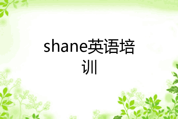 shane英语培训
