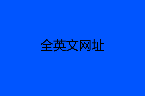 全英文网址