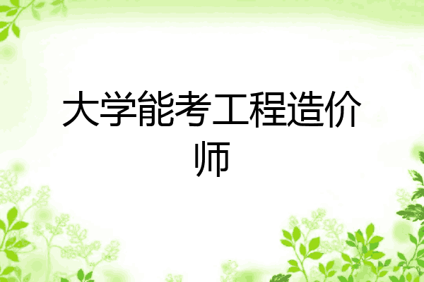 大学能考工程造价师