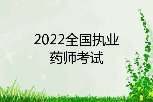 2022全国执业药师考试