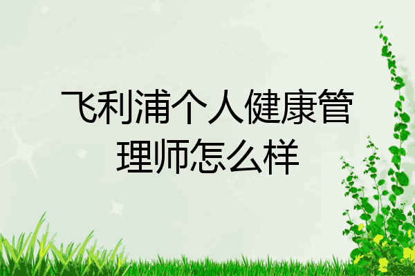 飞利浦个人健康管理师怎么样