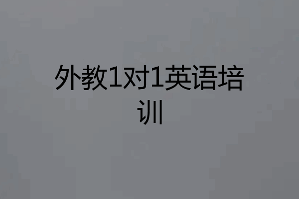 外教1对1英语培训