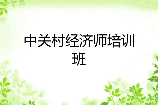 中关村经济师培训班
