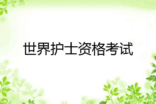 世界护士资格考试