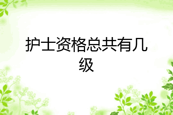 护士资格总共有几级
