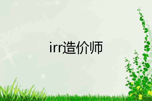 irr造价师