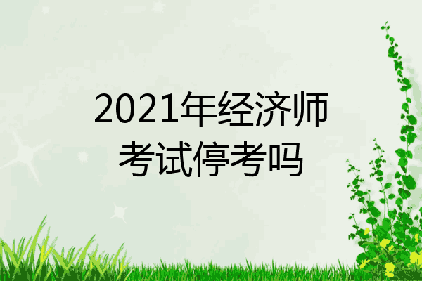 2021年经济师考试停考吗