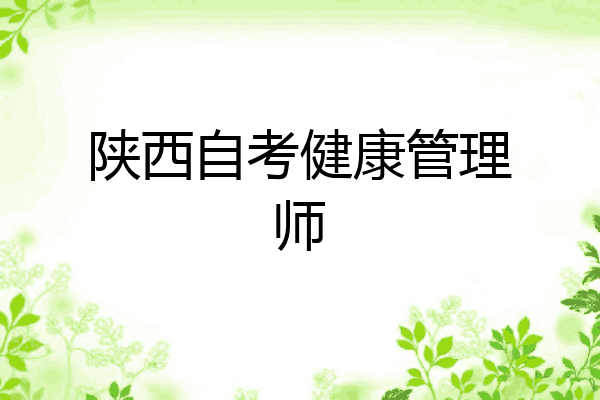 陕西自考健康管理师