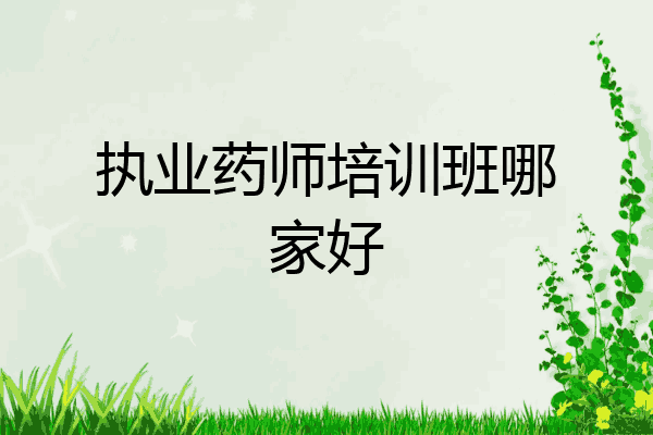 执业药师培训班哪家好