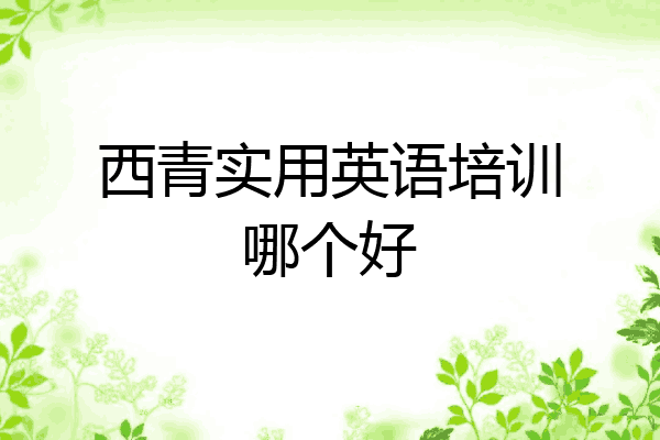 西青实用英语培训哪个好