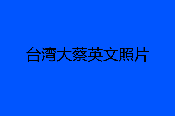 台湾大蔡英文照片