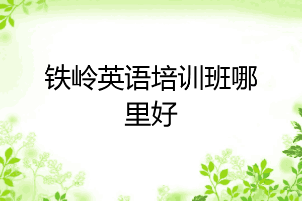 铁岭英语培训班哪里好