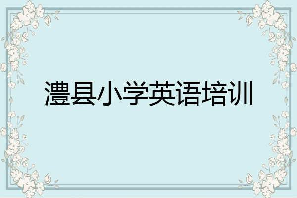 澧县小学英语培训