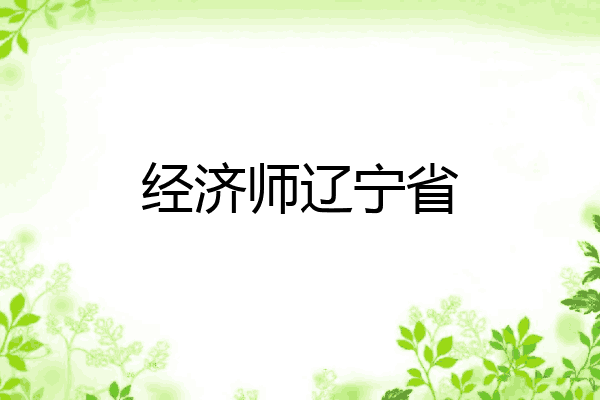 经济师辽宁省