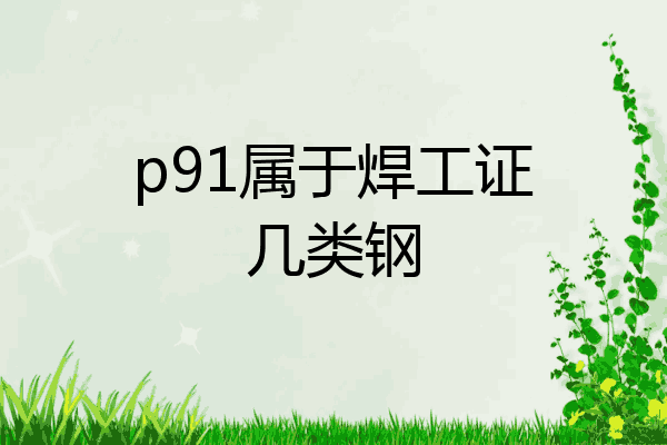 p91属于焊工证几类钢