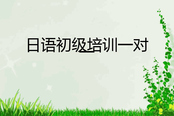 日语初级培训一对一