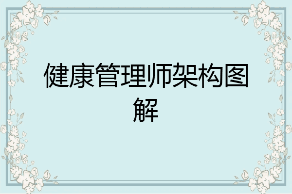 健康管理师架构图解