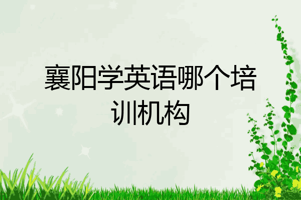襄阳学英语哪个培训机构
