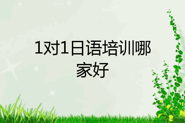 1对1日语培训哪家好