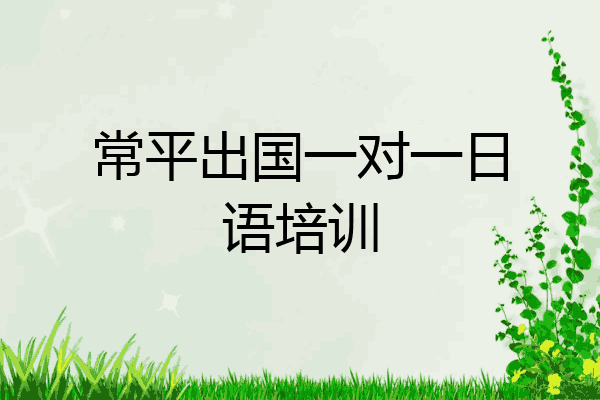 常平出国一对一日语培训