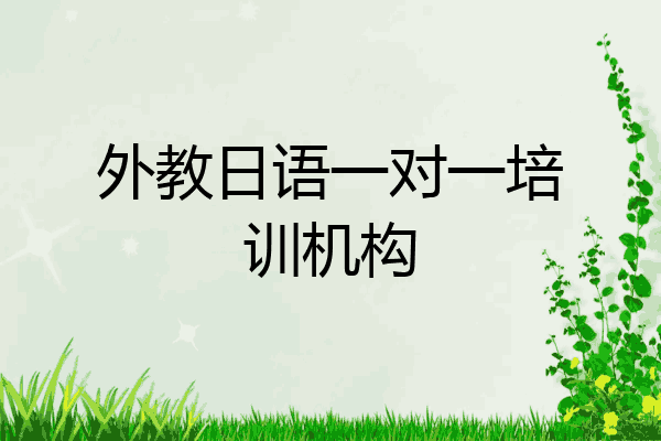 外教日语一对一培训机构
