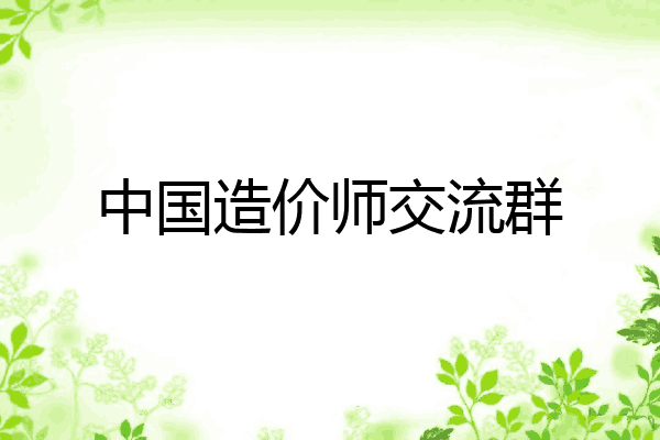 中国造价师交流群