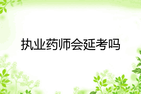 执业药师会延考吗