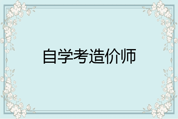 自学考造价师