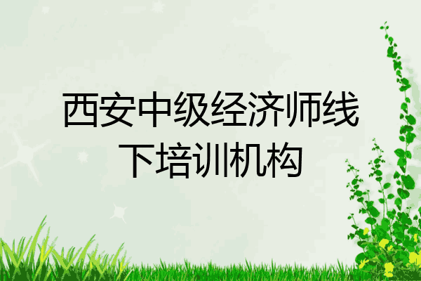 西安中级经济师线下培训机构
