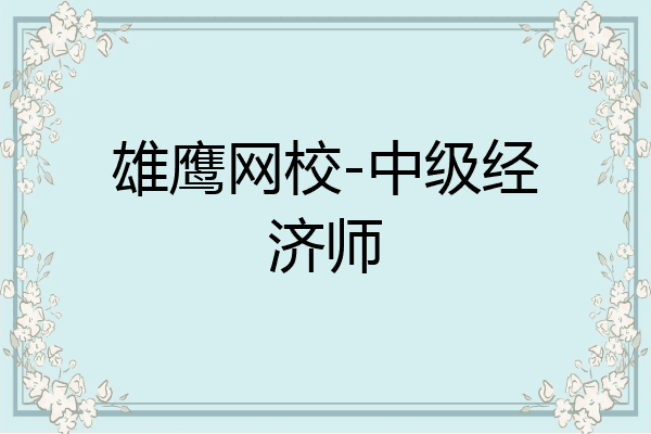 雄鹰网校-中级经济师