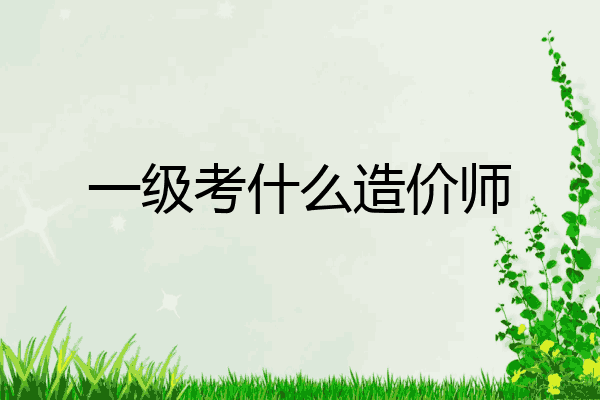 一级考什么造价师
