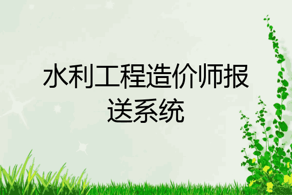 水利工程造价师报送系统