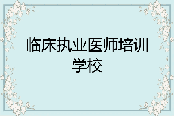 临床执业医师培训学校