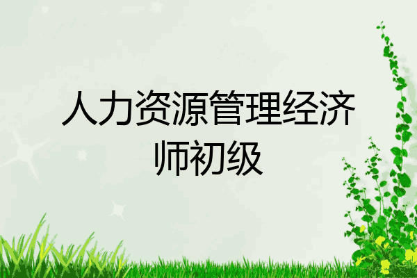 人力资源管理经济师初级