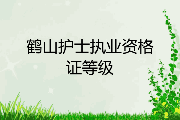 鹤山护士执业资格证等级