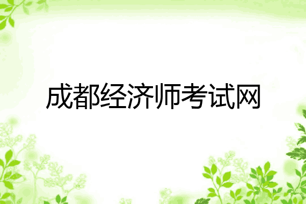 成都经济师考试网