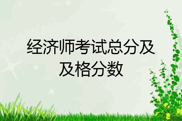 经济师考试总分及及格分数